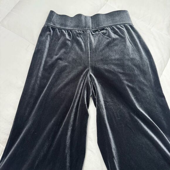 Lands End Pull On Velvet Wide Leg Pants with wide waistband for comfort size XS - Picture 5 of 10